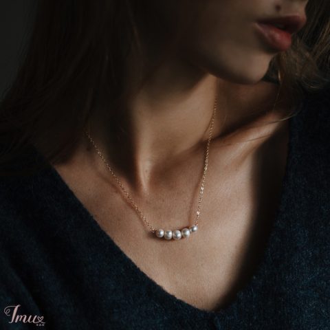 imusau.lt | parduodama Paauksuotas pakabukas su penkiais natūraliais perlais